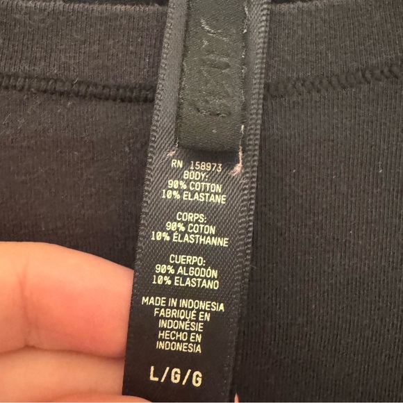 Skims Cotton Women's Dark Grey Long Sleeve Top - Picture 4 of 7